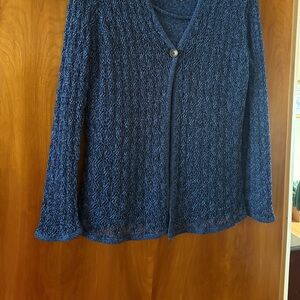 Jones New York Blue 2 Pc Cardigan Set
